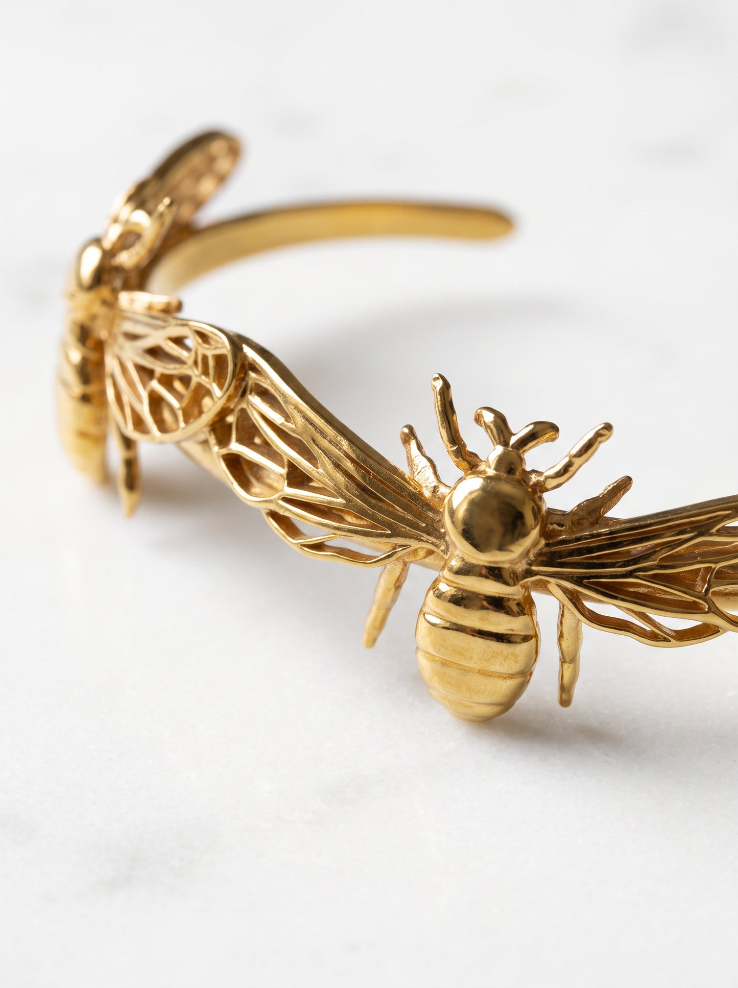 Bee Bracelet – Handcrafted Bumble Bee Jewelry in Sterling Silver or Gold - Bracelets