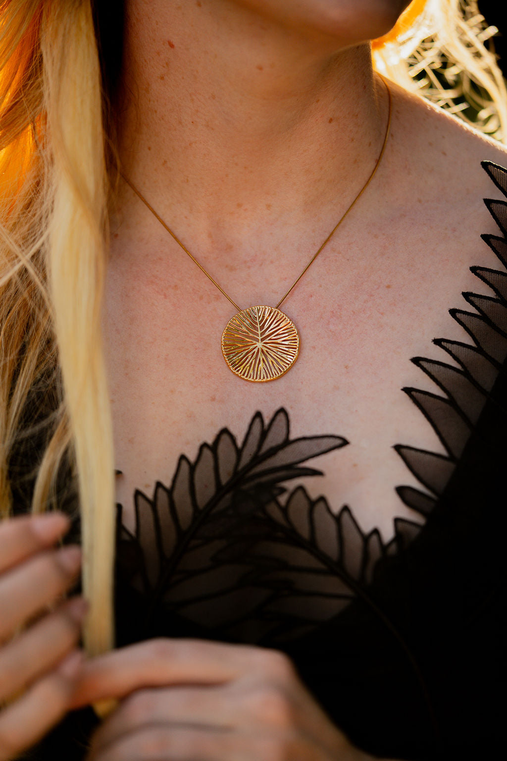 Amazonian Water Lily pendant