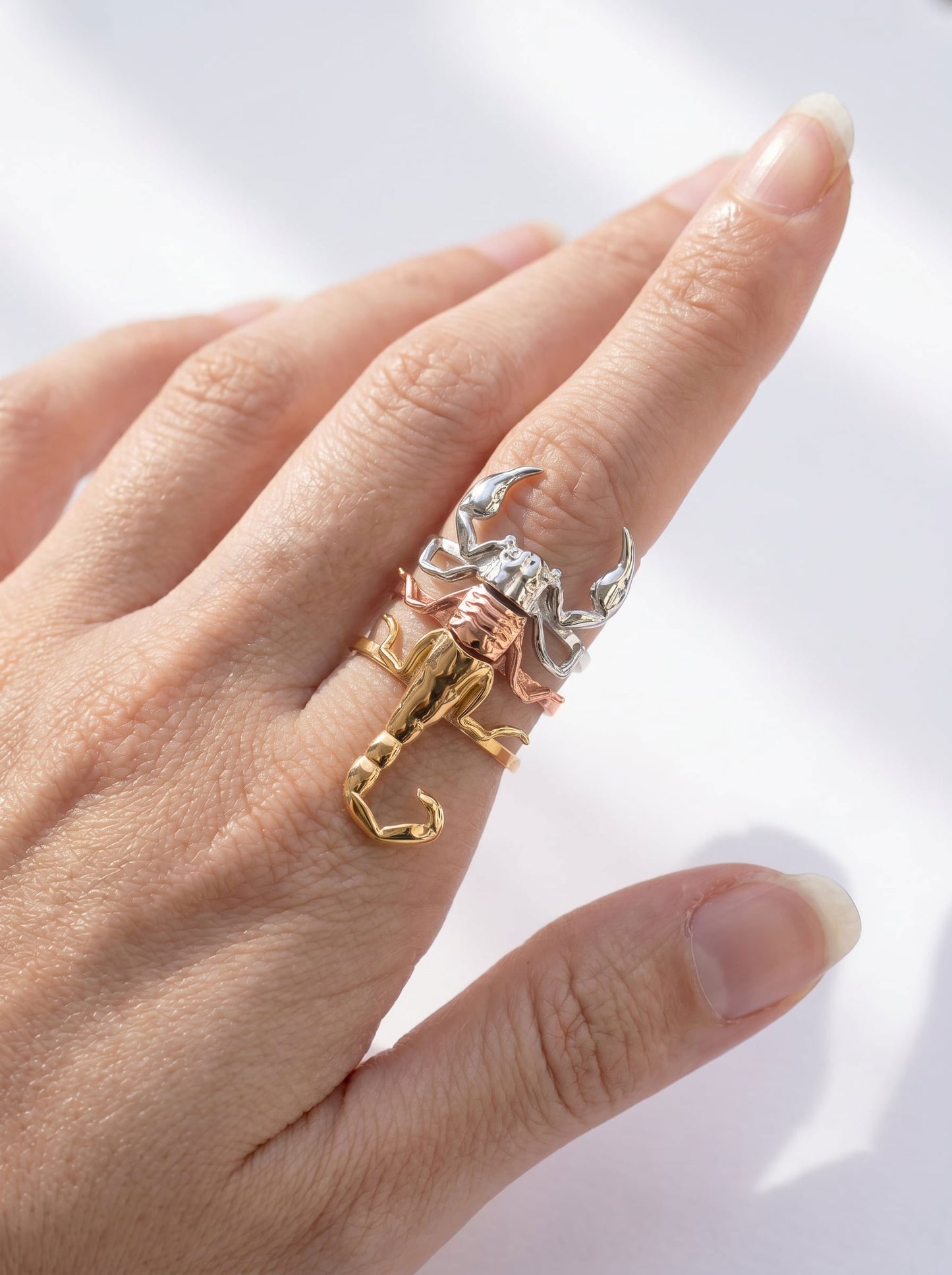 Scorpion Stacking Rings: 3‑Ring Modular Exoskeleton Set