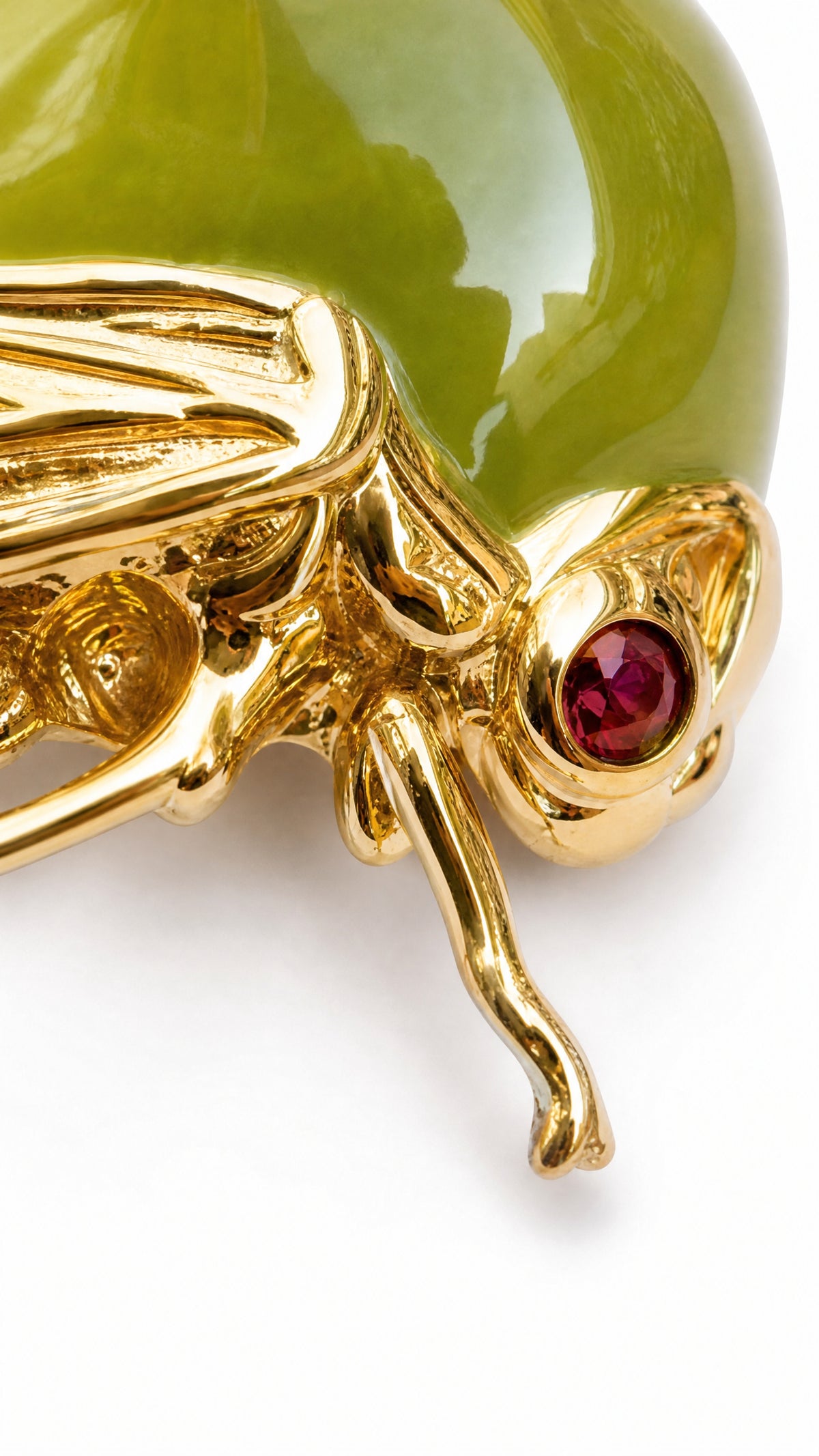 Treehopper Stud Earrings – Light or Dark Green Enamel | Nature‑Inspired Insect Jewelry