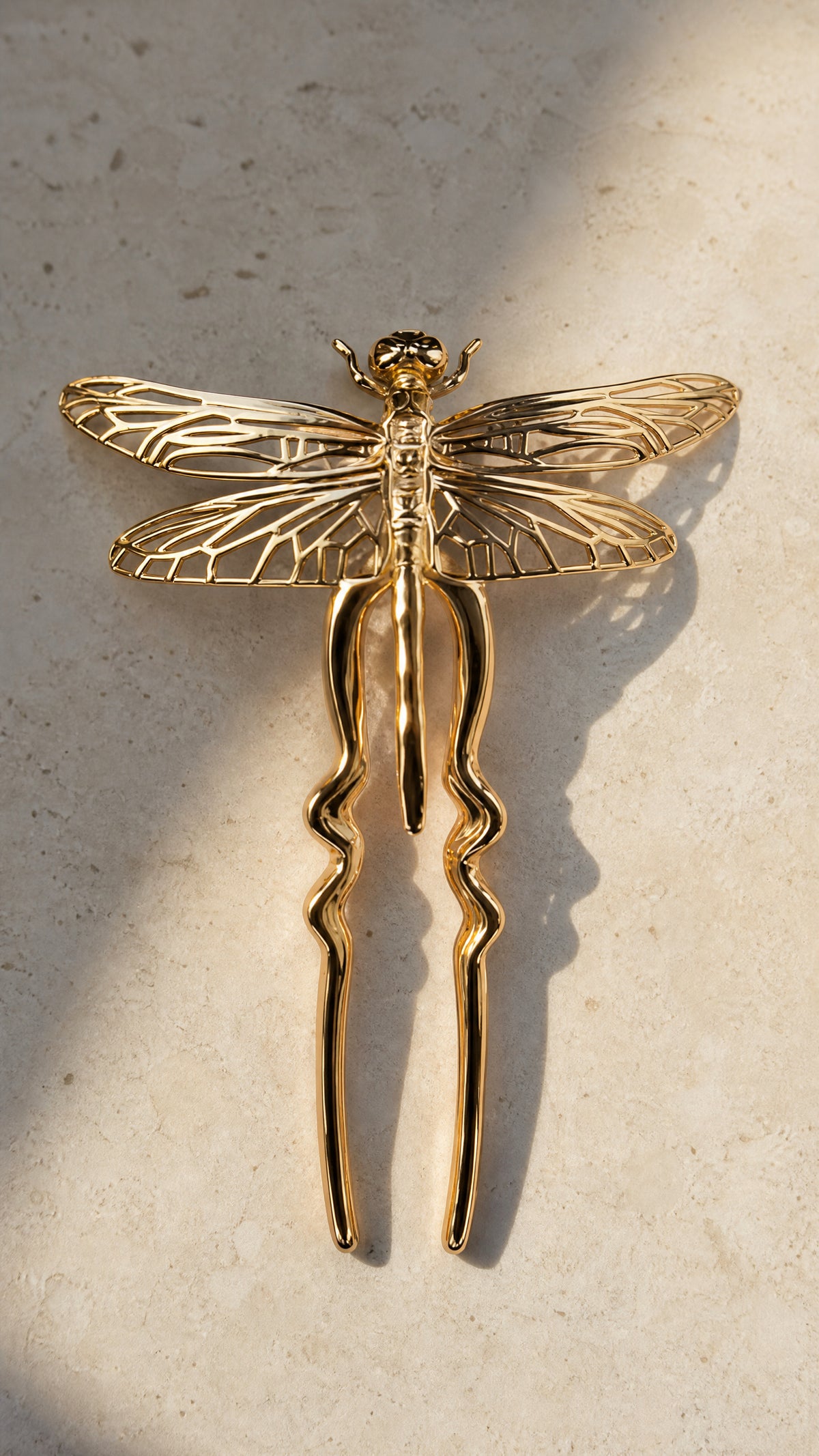 Dragonfly Hair Pin — Gold, Rose Gold, Silver & Bronze Finishes