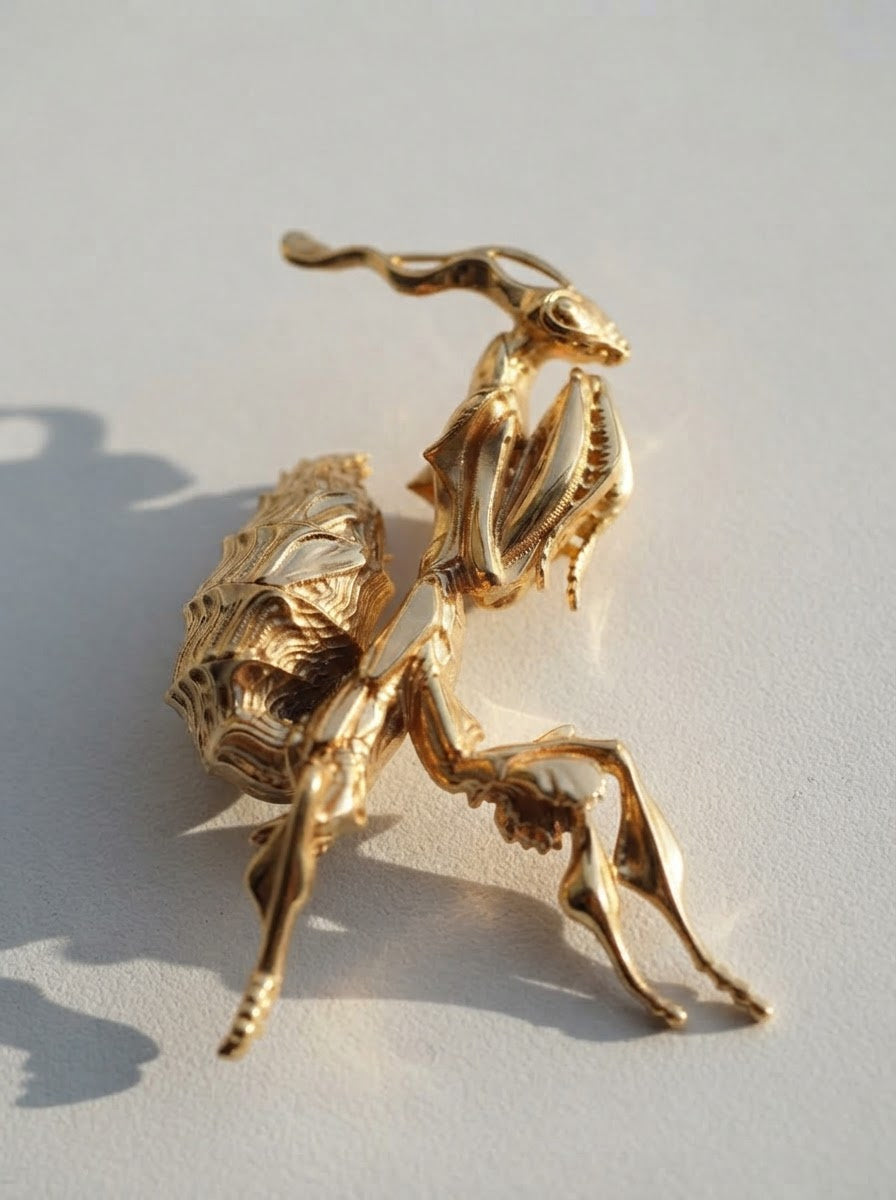 Ghost Mantis Pendant – Nature Inspired Insect Jewelry