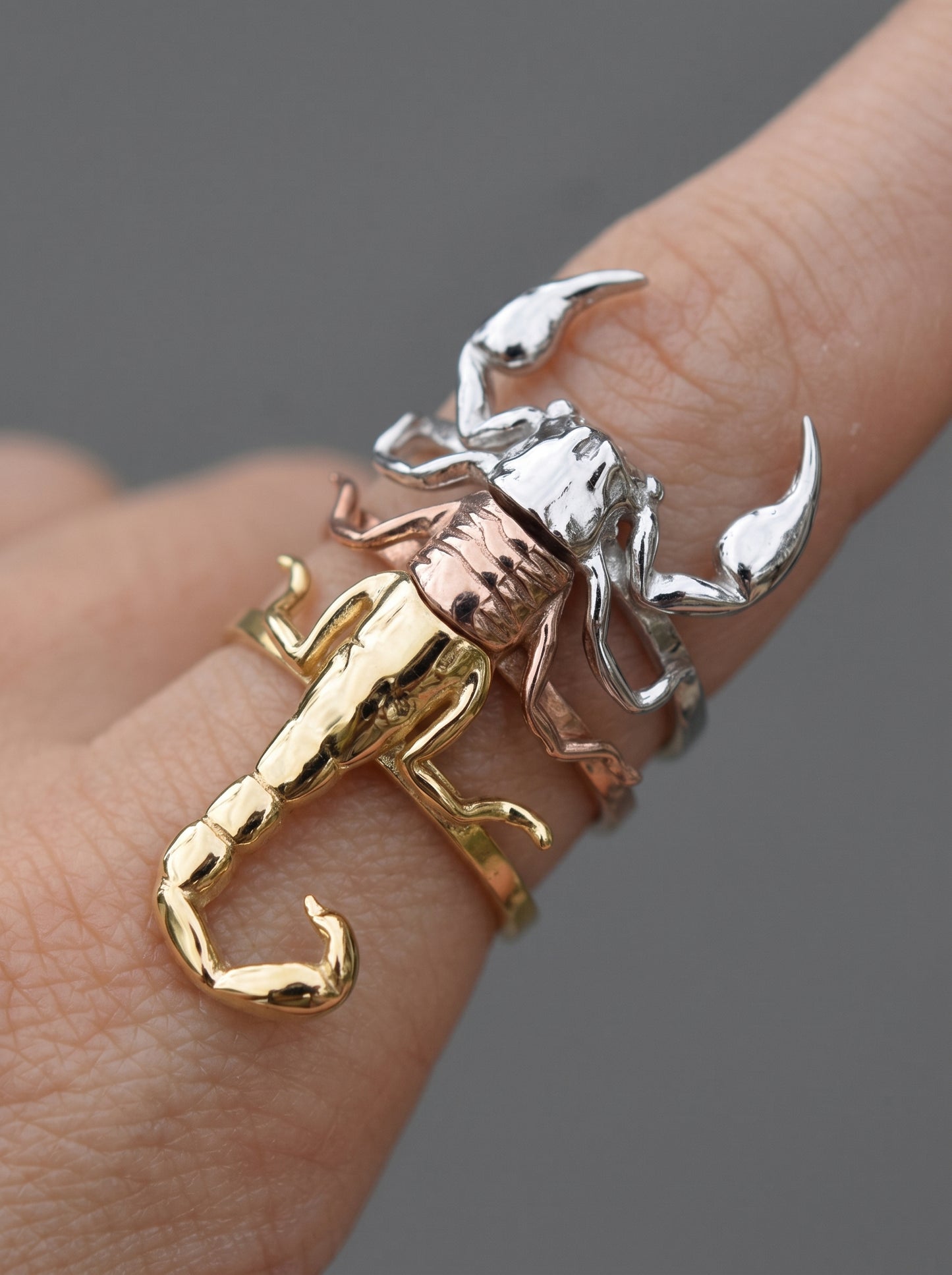 Scorpion Stacking Rings: 3‑Ring Modular Exoskeleton Set