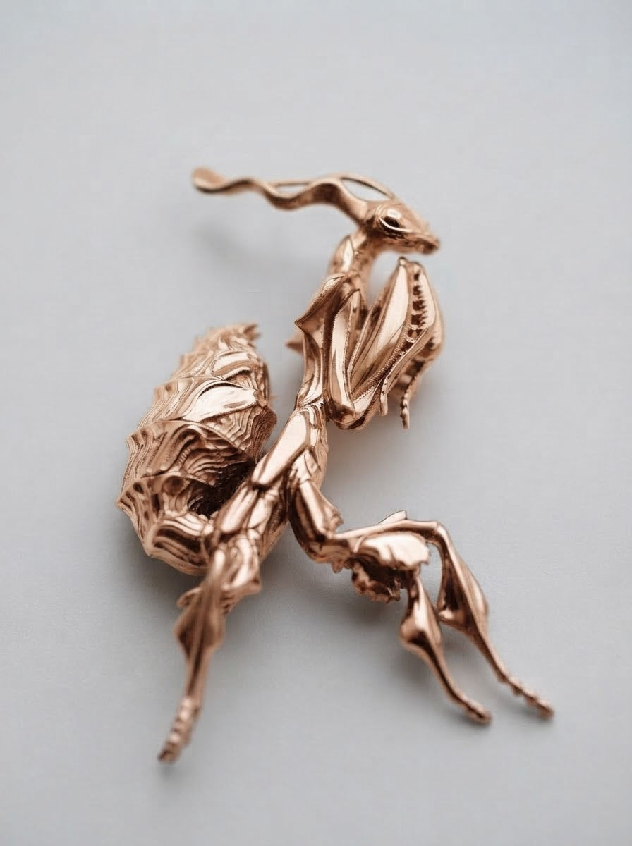 Ghost Mantis Pendant – Nature Inspired Insect Jewelry