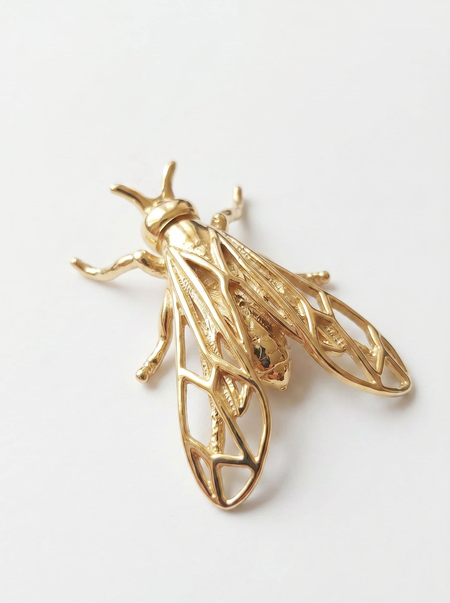 Sterling Silver Wasp Earrings  pendant – Handmade Insect Jewelry