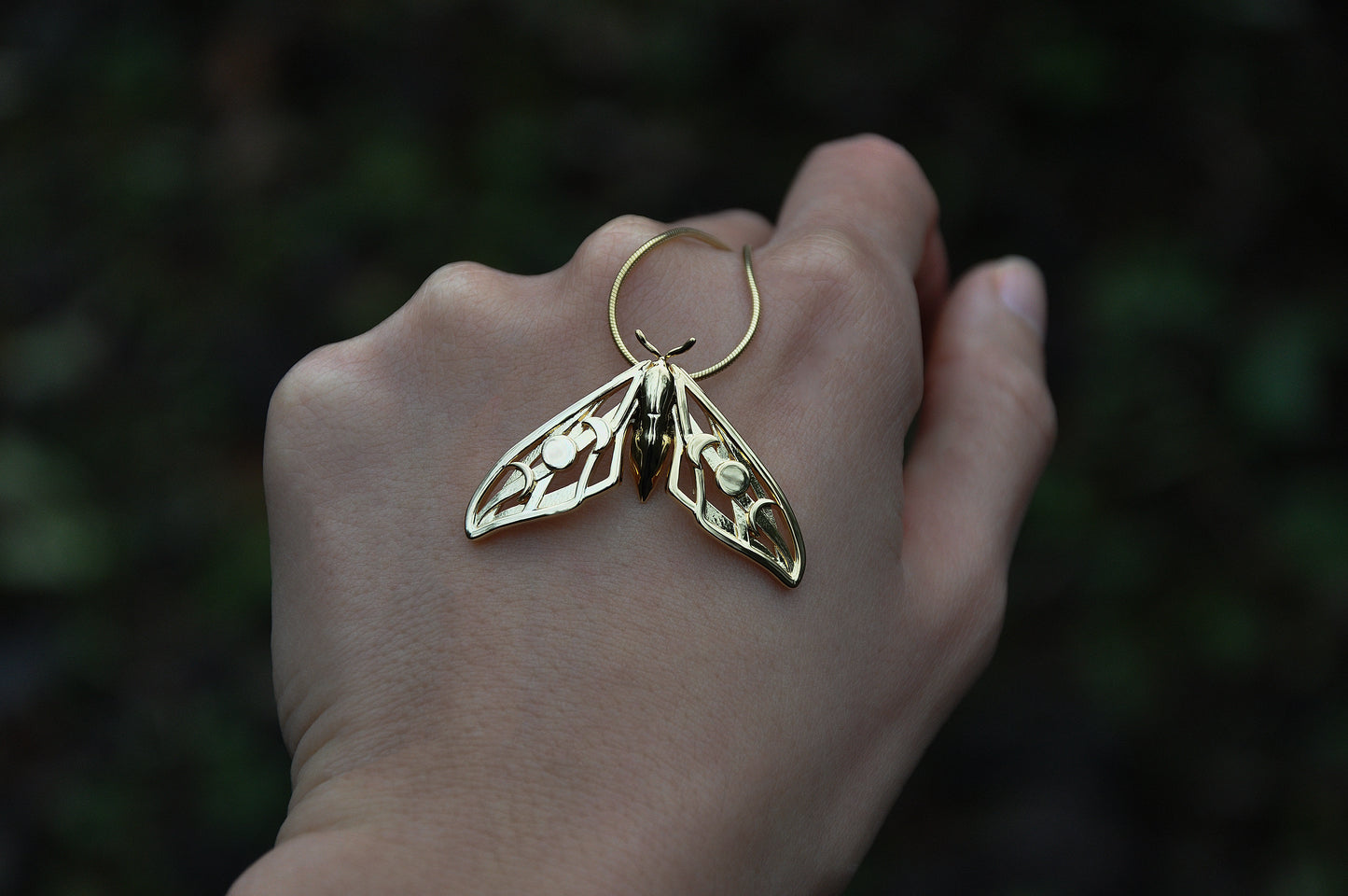 Celestial Hawk Moth Pendant