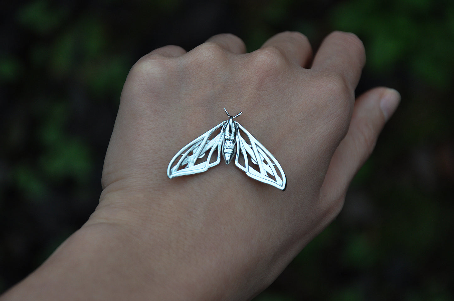 Celestial Hawk Moth Pendant