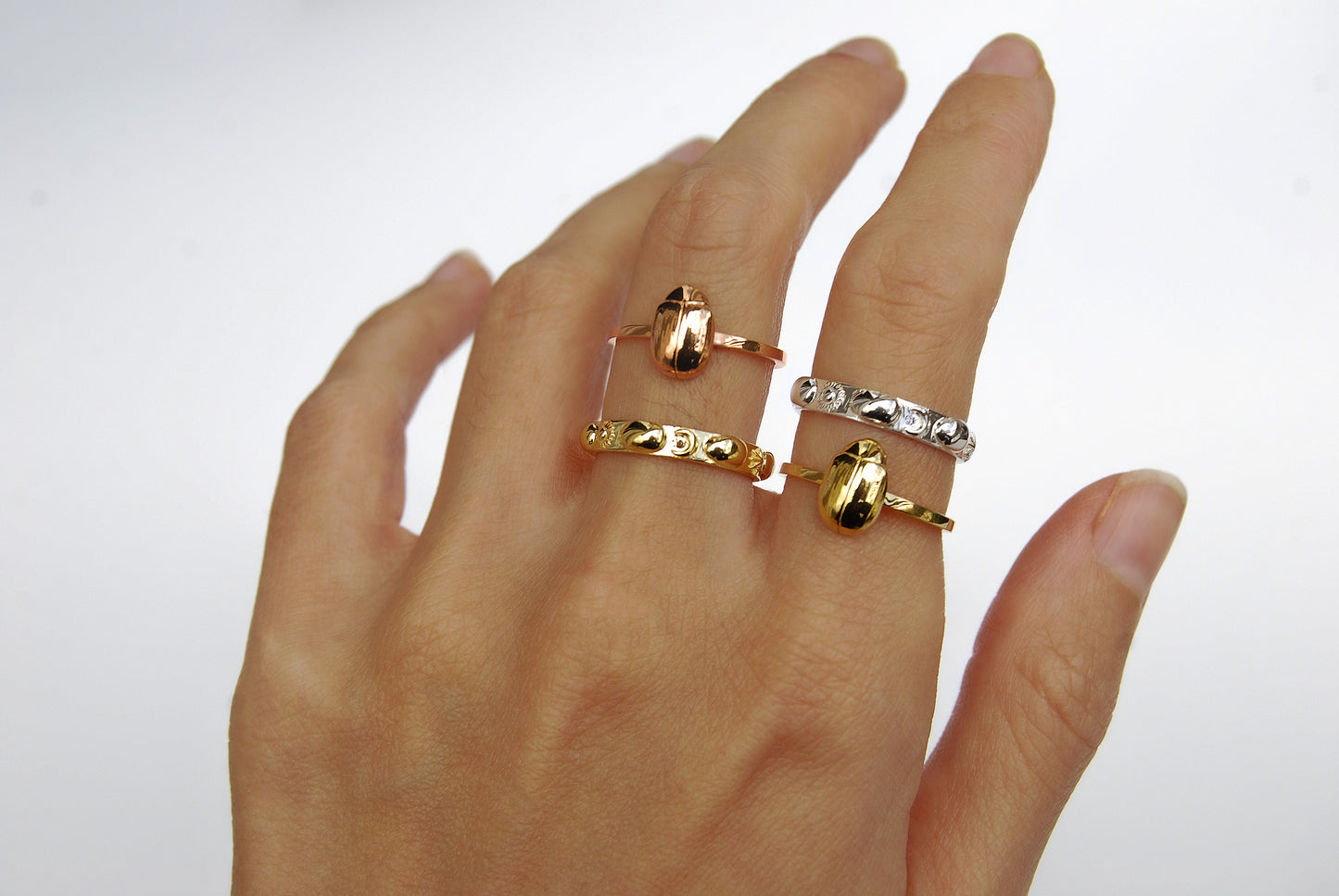 Infinity Beetle Ring