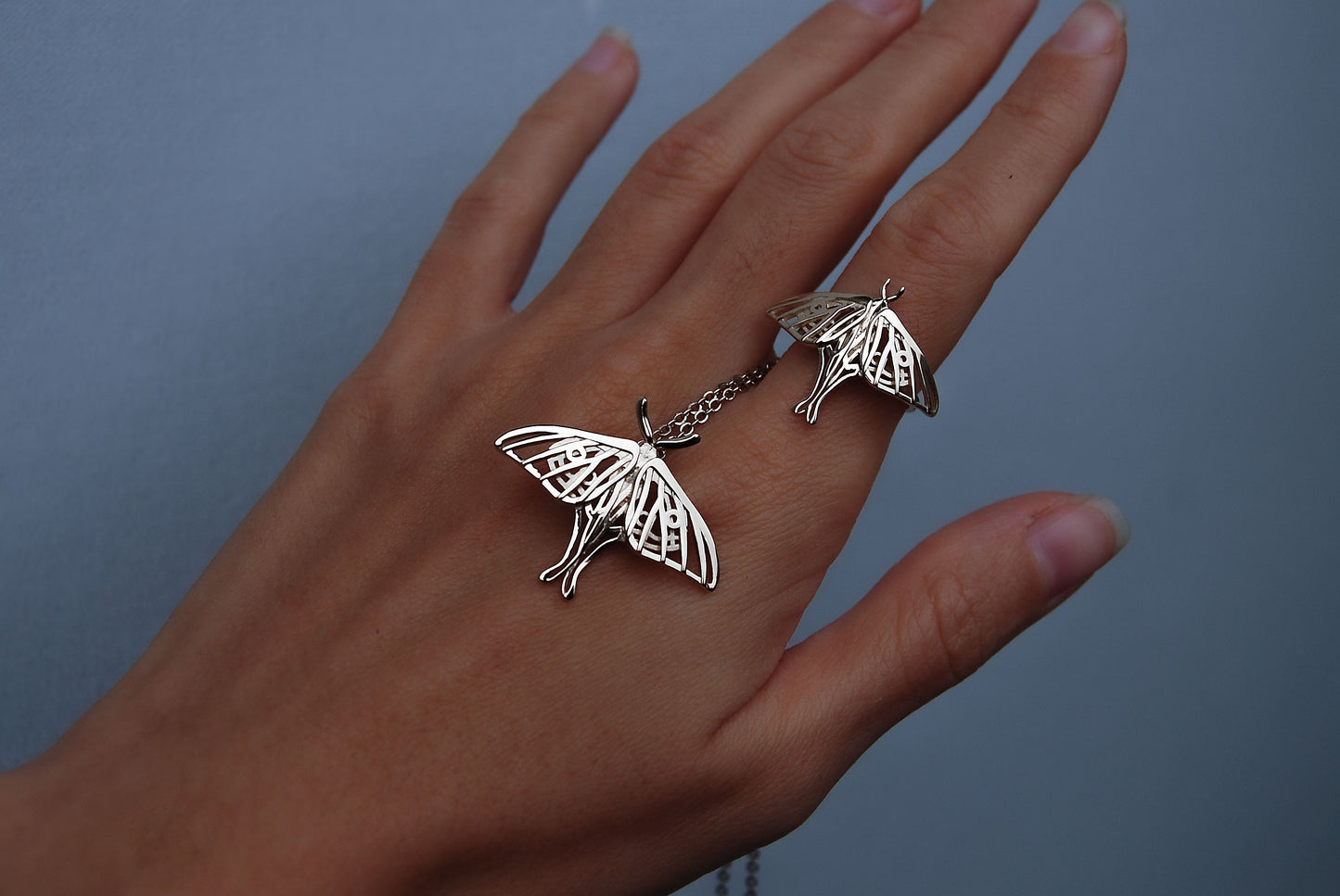 Dainity Luna Moth pendant