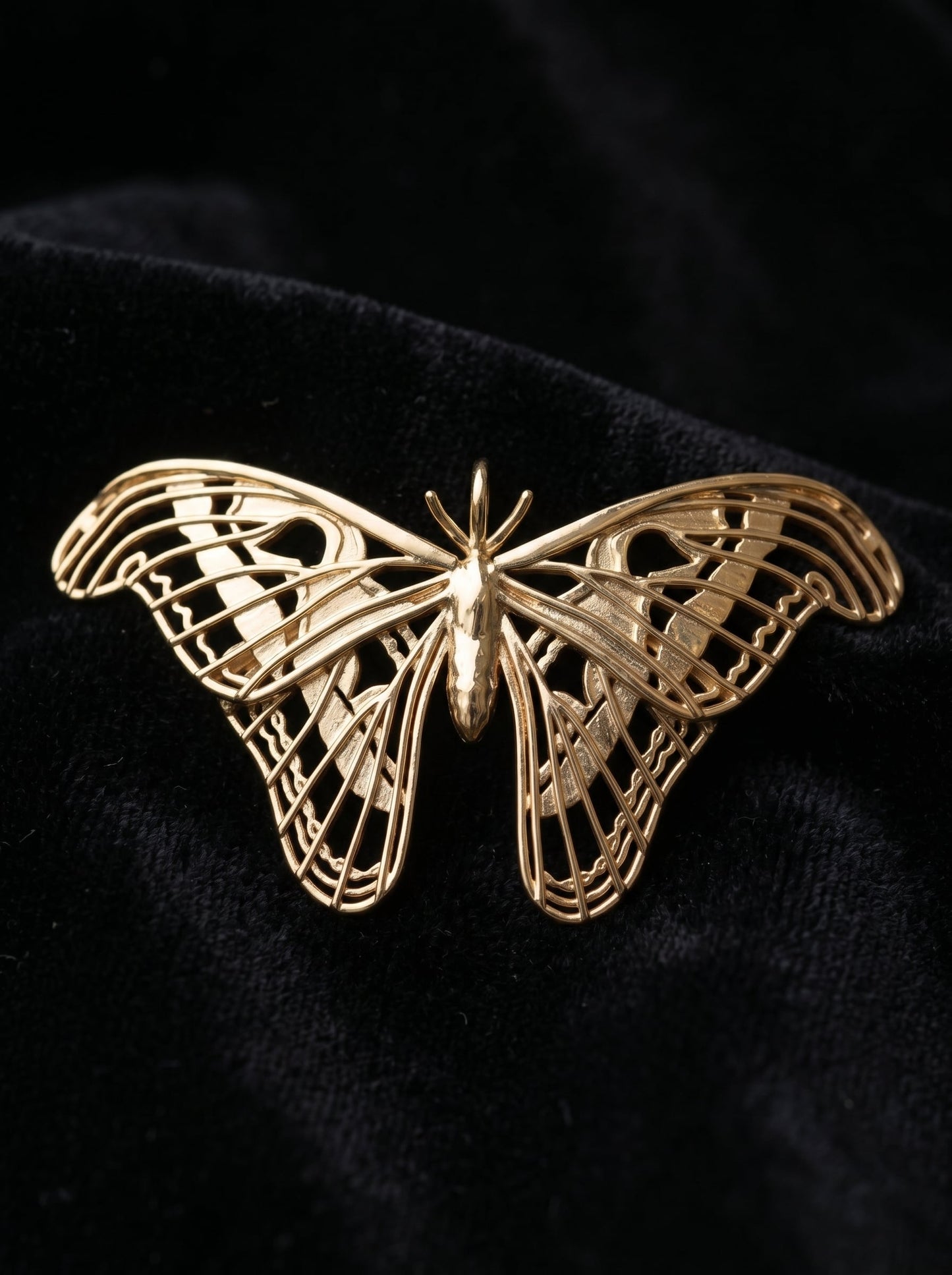 Atlas Moth Pendant – Handcrafted Insect Jewelry in Sterling Silver or Gold