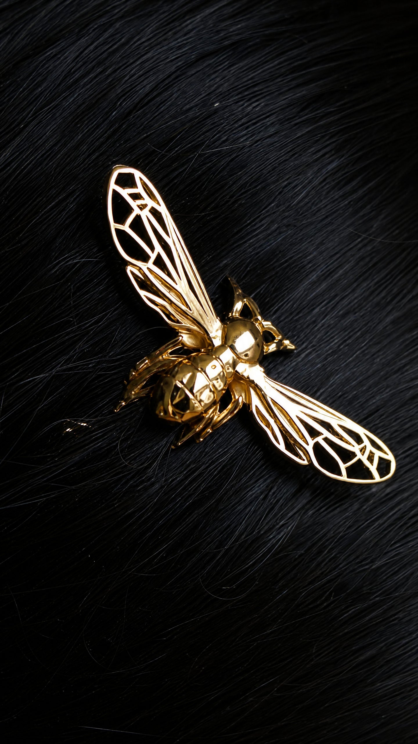 Bee Hair Pin – Gold Silver & Bronze | Handmade Sustainable Jewelry & Eco-Friendly Hair Accessory - Hair accessory