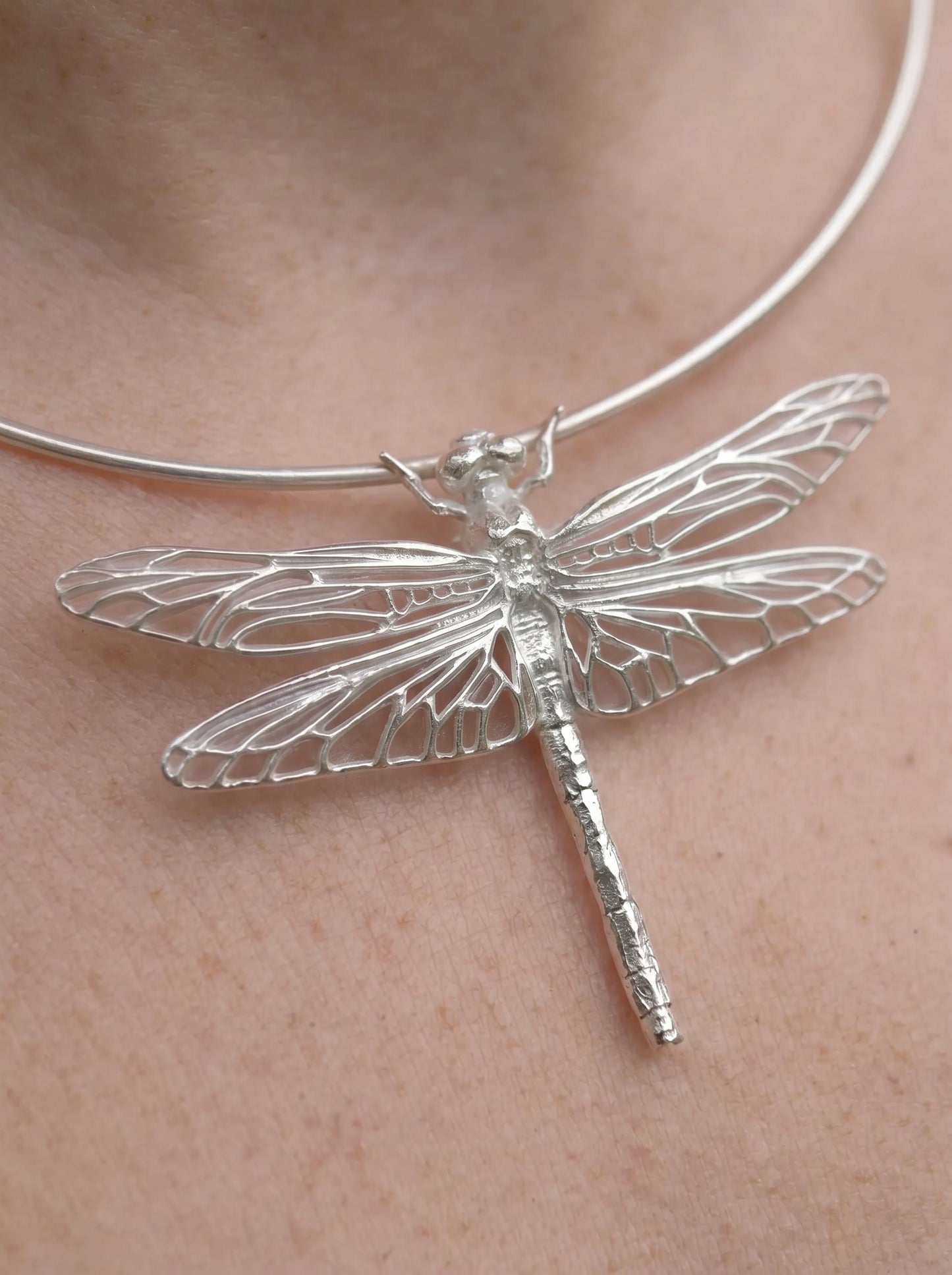 Dragonfly Pendant – Nature-Inspired Jewelry in Sterling Silver or Gold - Pendant