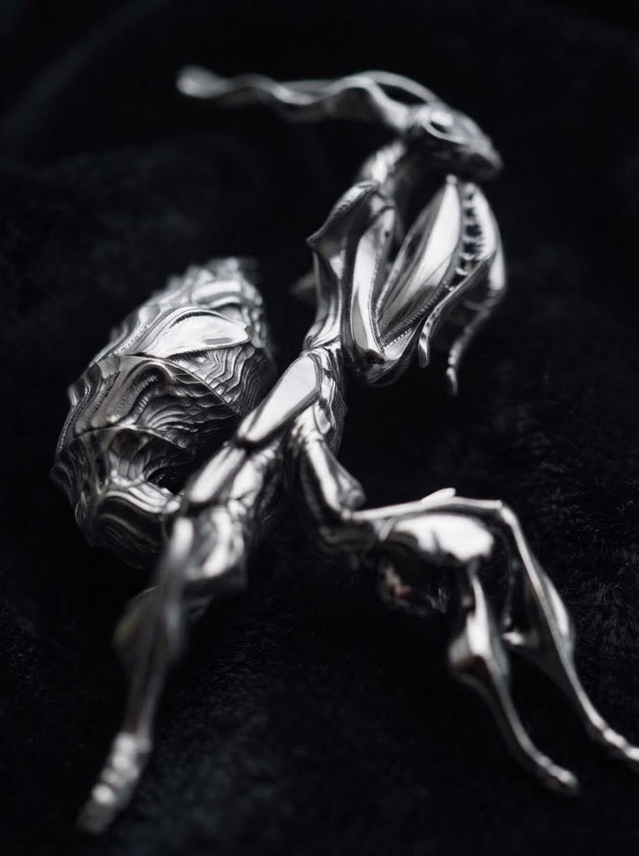 Ghost Mantis Brooch – Entomology Inspired Jewelry