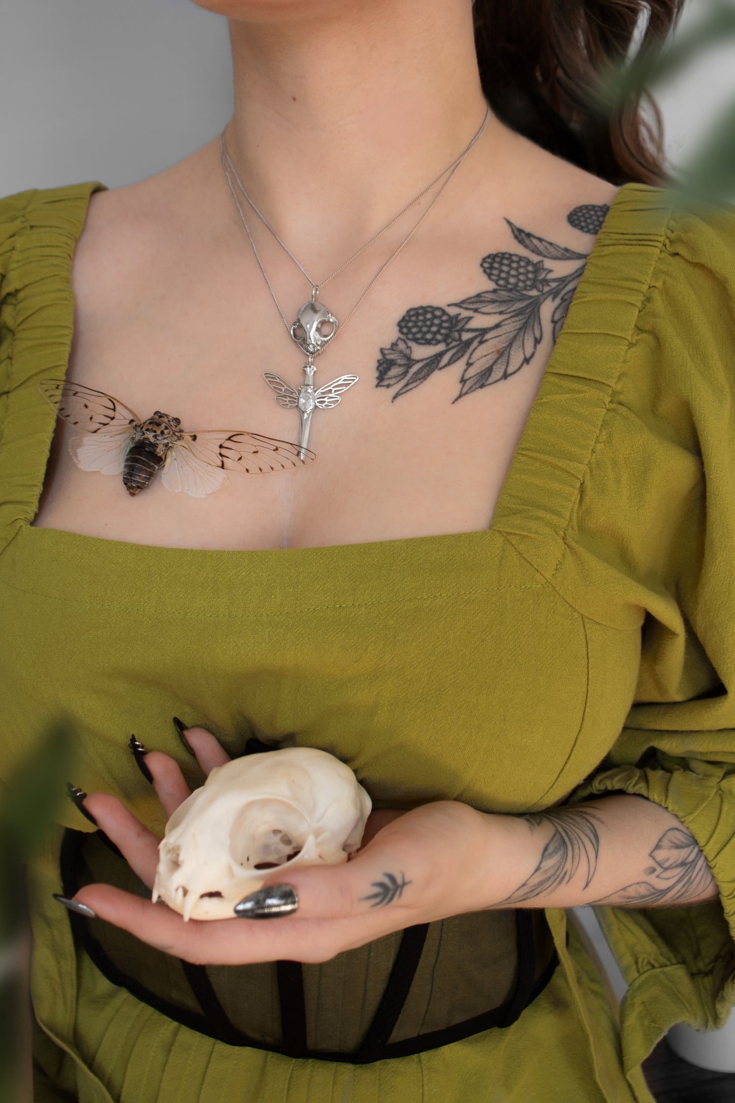 Feline Skull Pendant