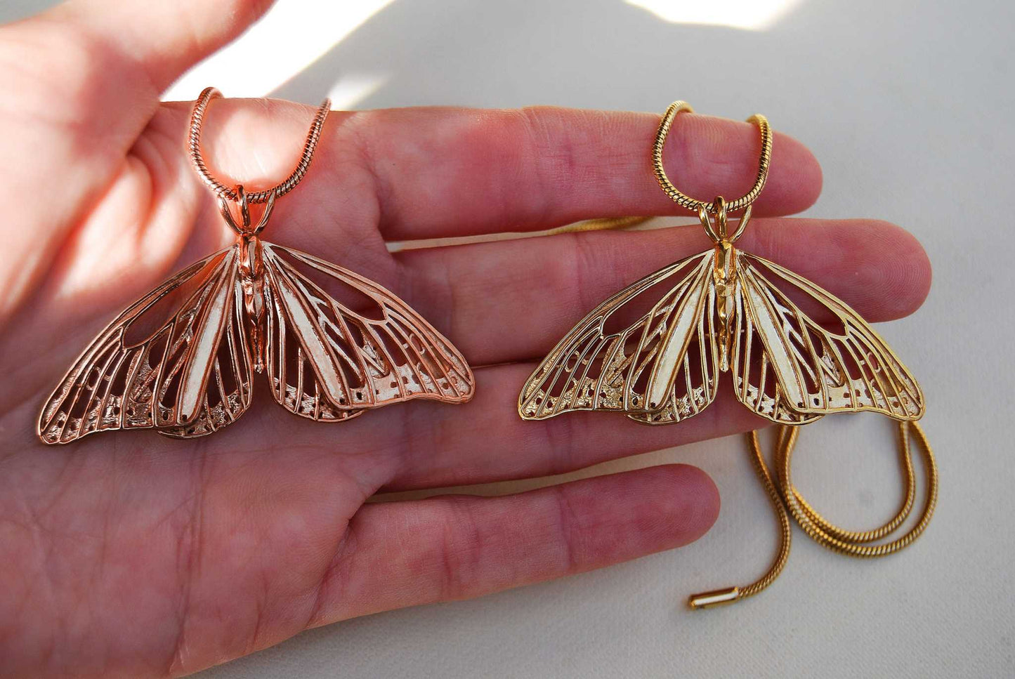Gold Butterfly Pendant – Handcrafted Nature-Inspired Jewelry (No Chain)