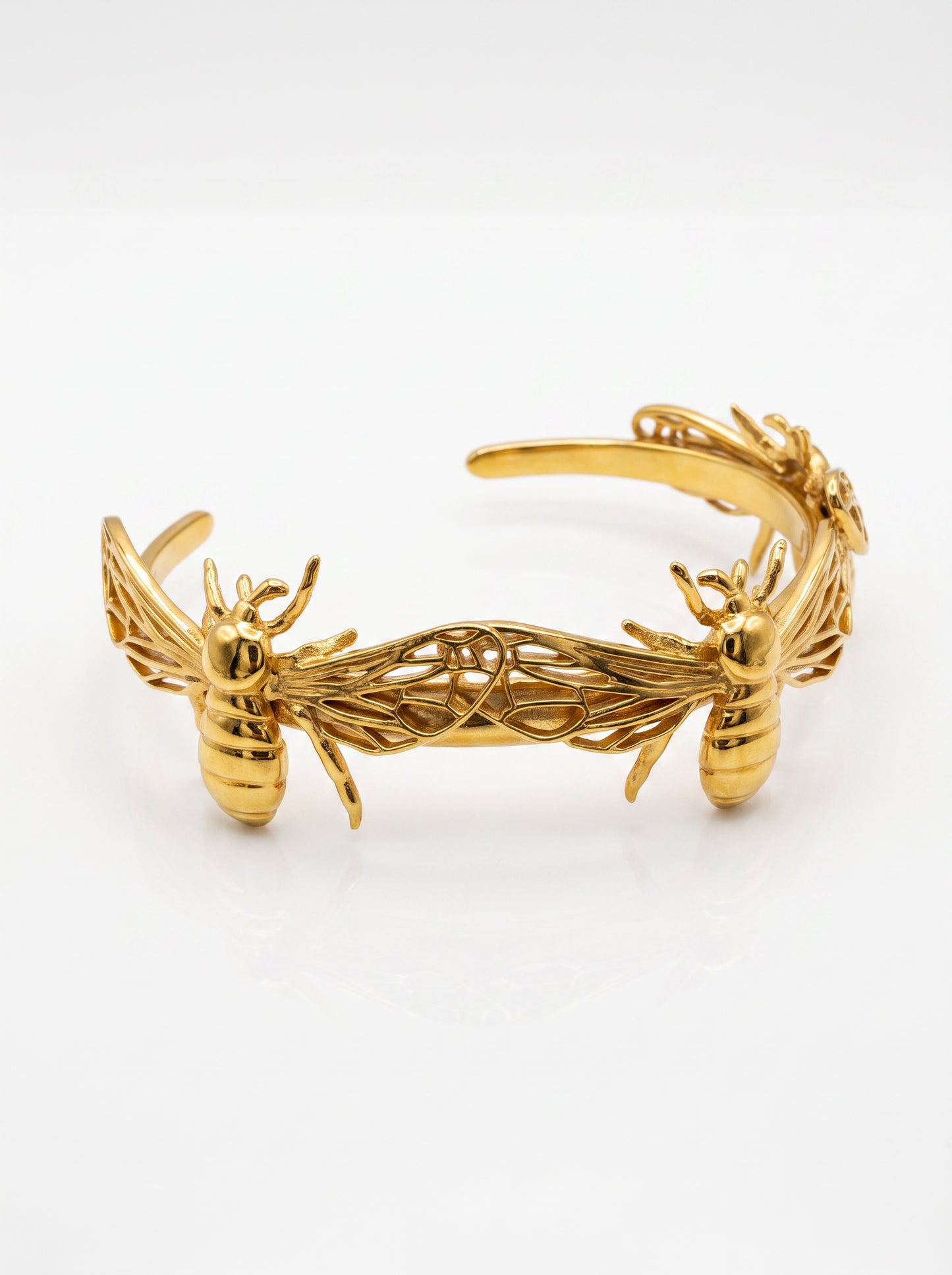 Bee Bracelet – Handcrafted Bumble Bee Jewelry in Sterling Silver or Gold - Bracelets