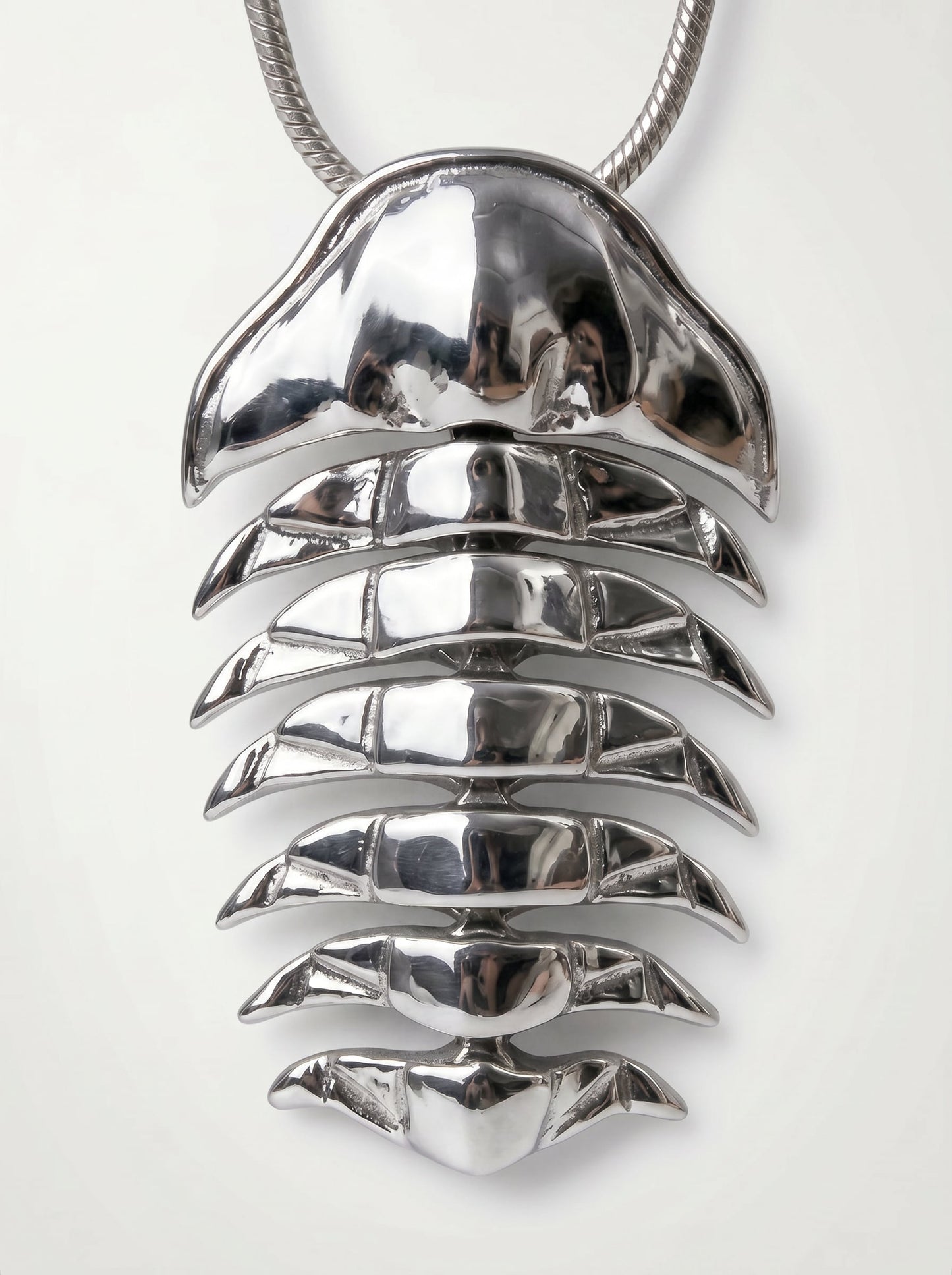 Articulated Trilobite Pendant – Fossil Jewelry by Anna Reikher