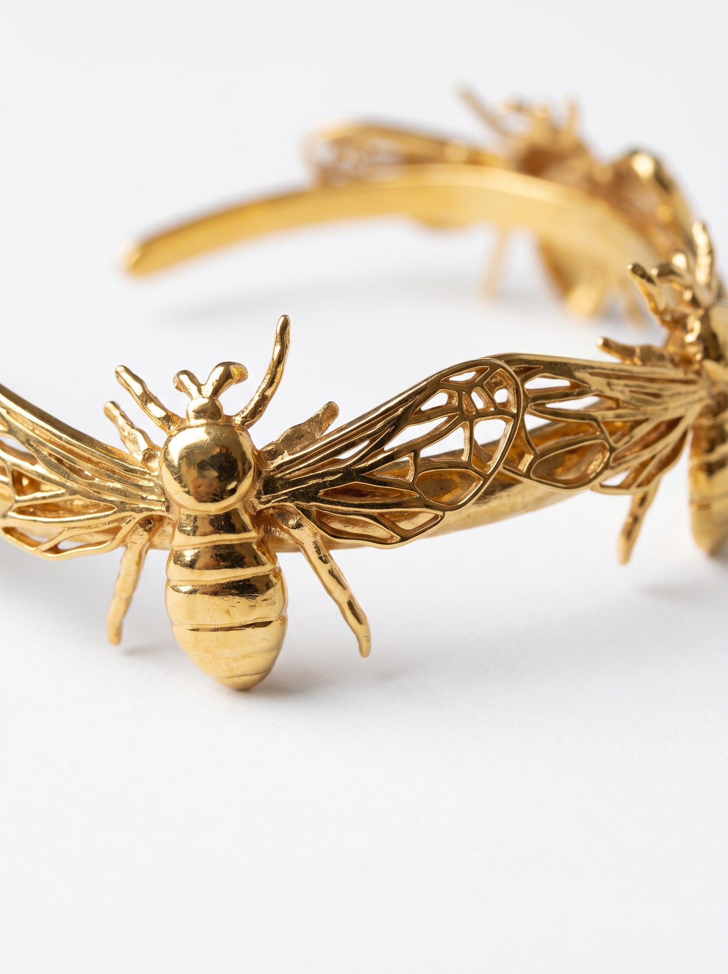Bee Bracelet – Handcrafted Bumble Bee Jewelry in Sterling Silver or Gold - Bracelets