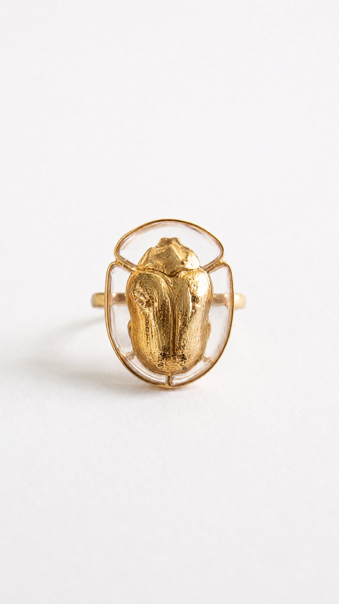 Tortoise Beetle Ring — Plique‑à‑Jour Enamel in Sterling Silver or 14k Gold‑Plated
