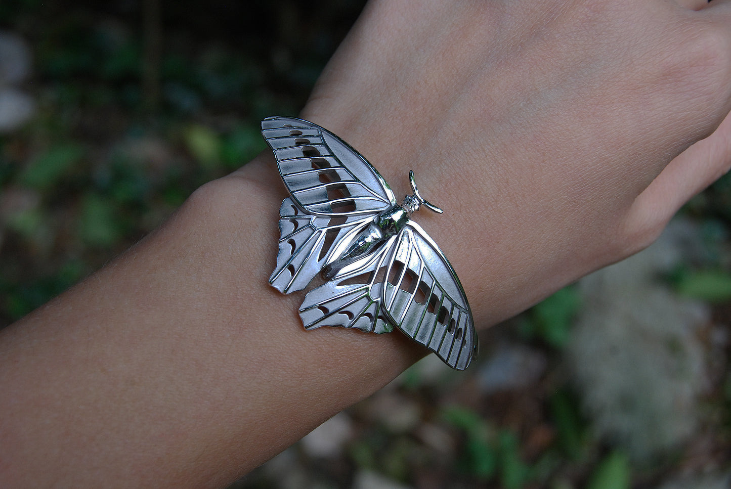 Blue Triangle Butterfly Bracelet