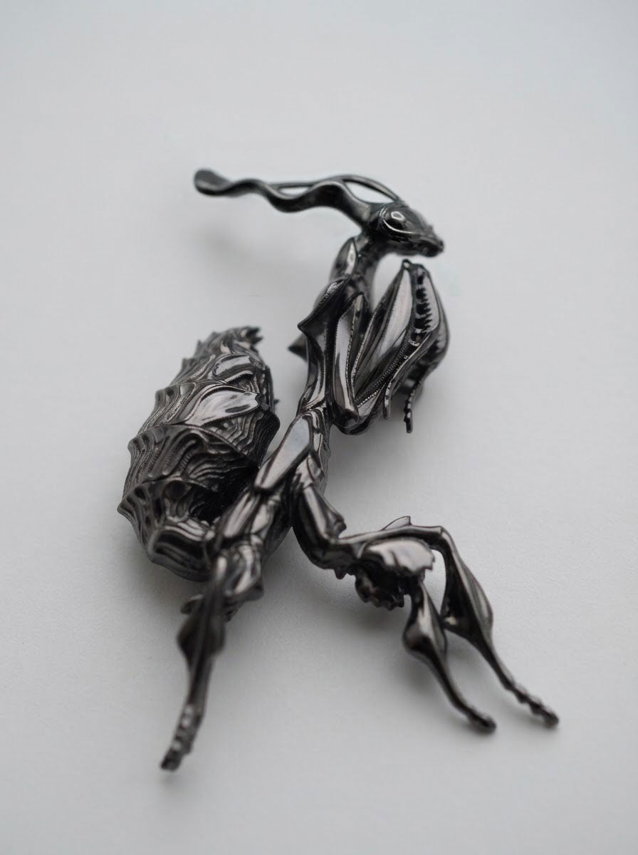 Ghost Mantis Pendant – Nature Inspired Insect Jewelry