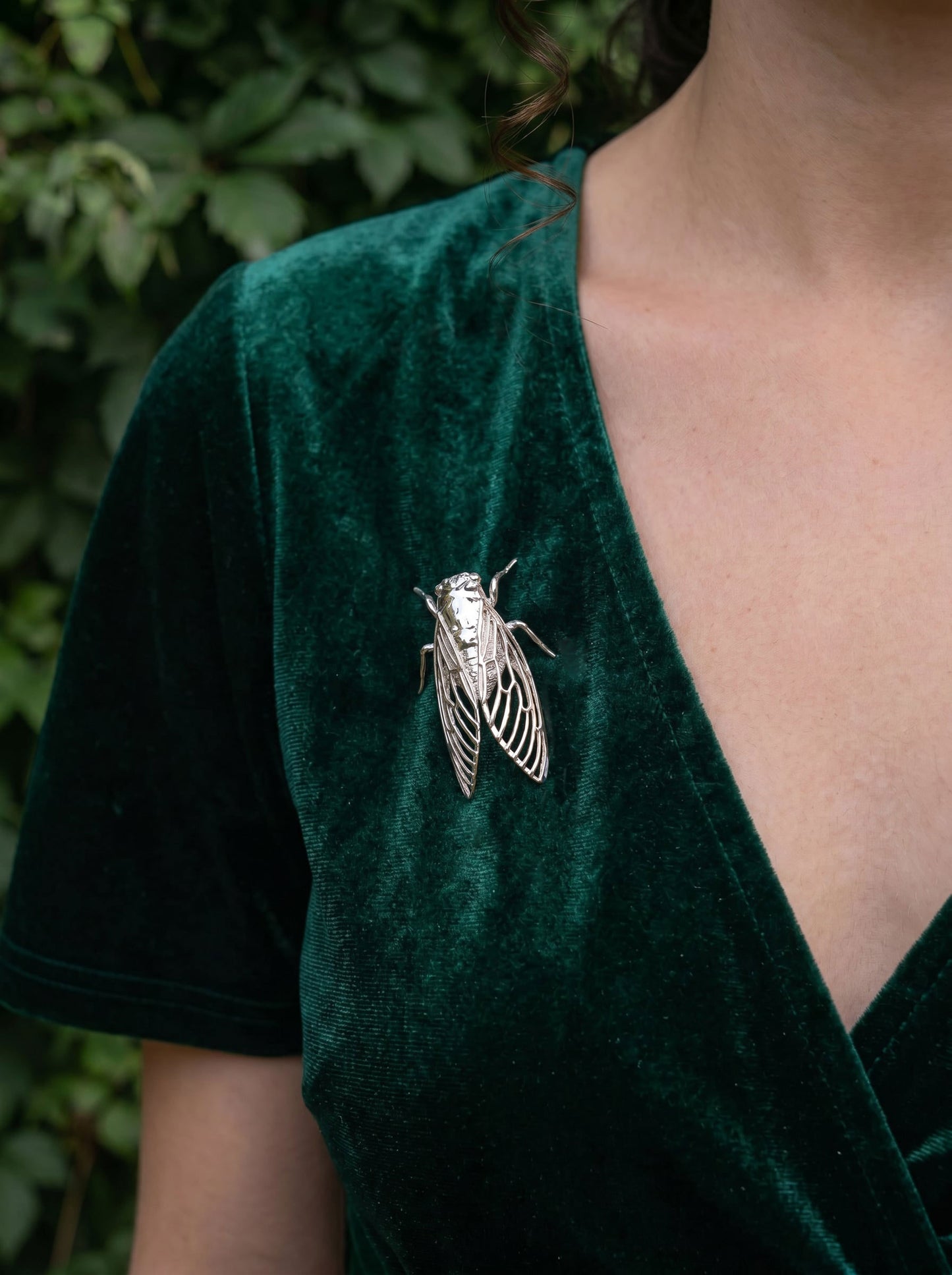 Cicada Brooch – Nature‑Inspired Sculptural Jewelry
