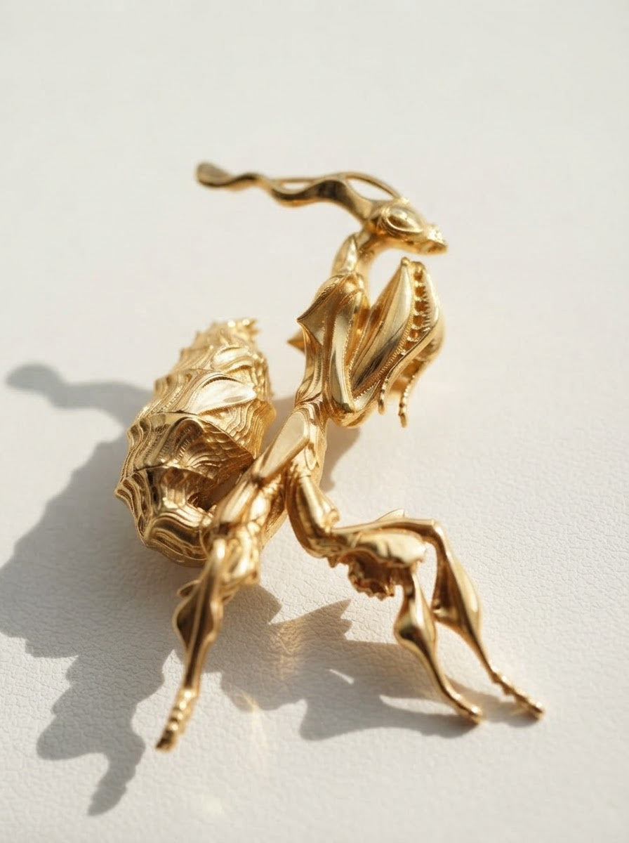 Ghost Mantis Pendant – Nature Inspired Insect Jewelry