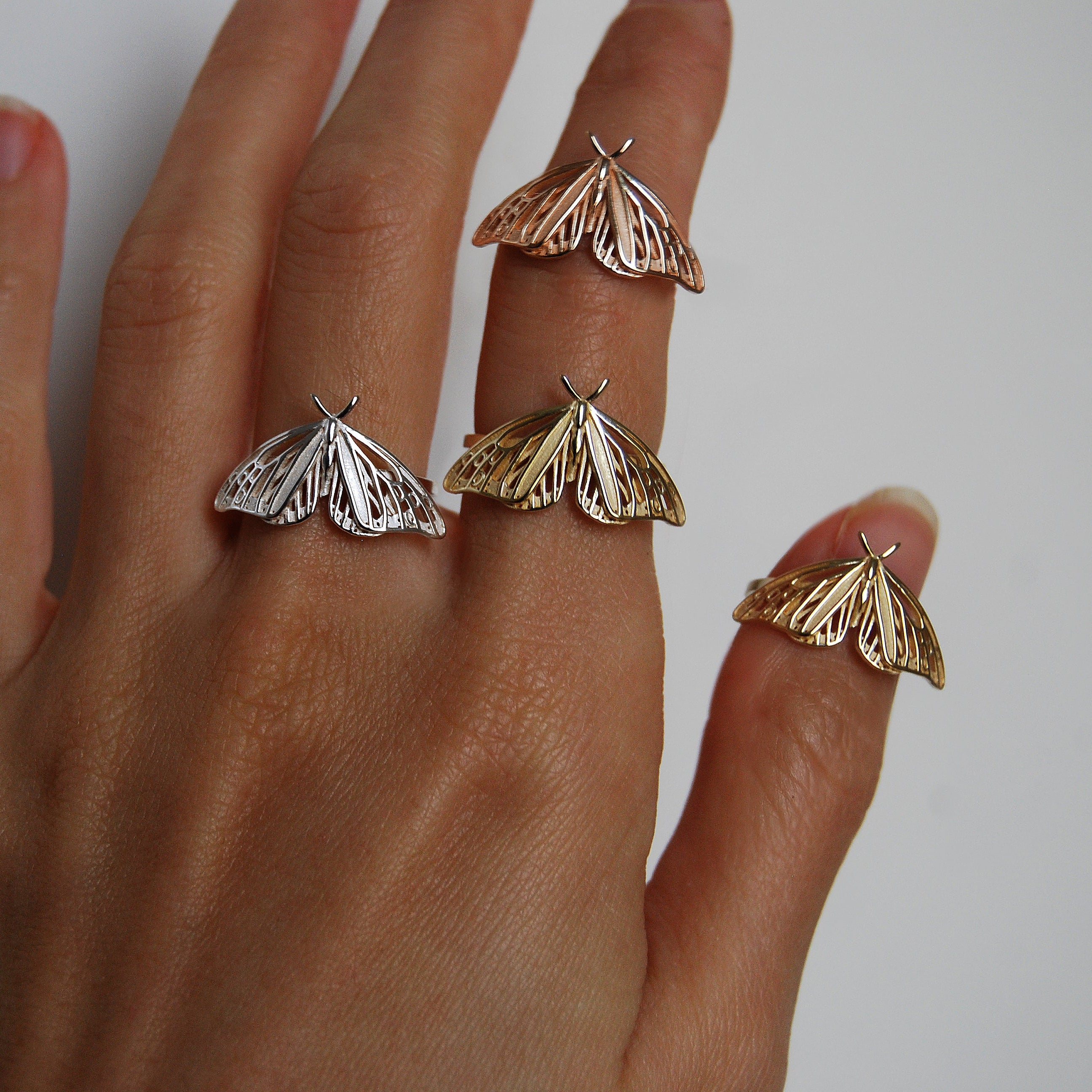 Handmade Butterfly Ring – Nature-Inspired Jewelry by Anna Reikher