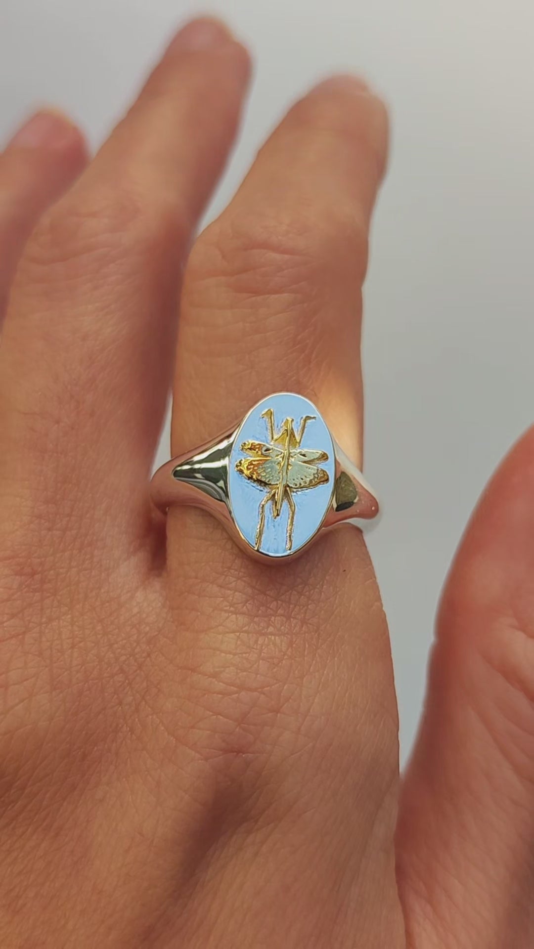 【Peter Do】INSIGNIA RING size8 Scorpio Mantis Zodiac Signet Ring | Sterling Silver & Gold Plated