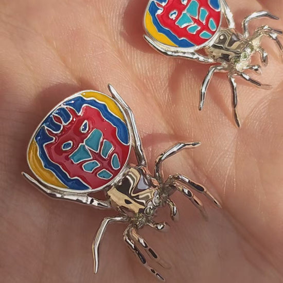 peacock-spider-pendants-video-small-large-sterling-silver-enamel.