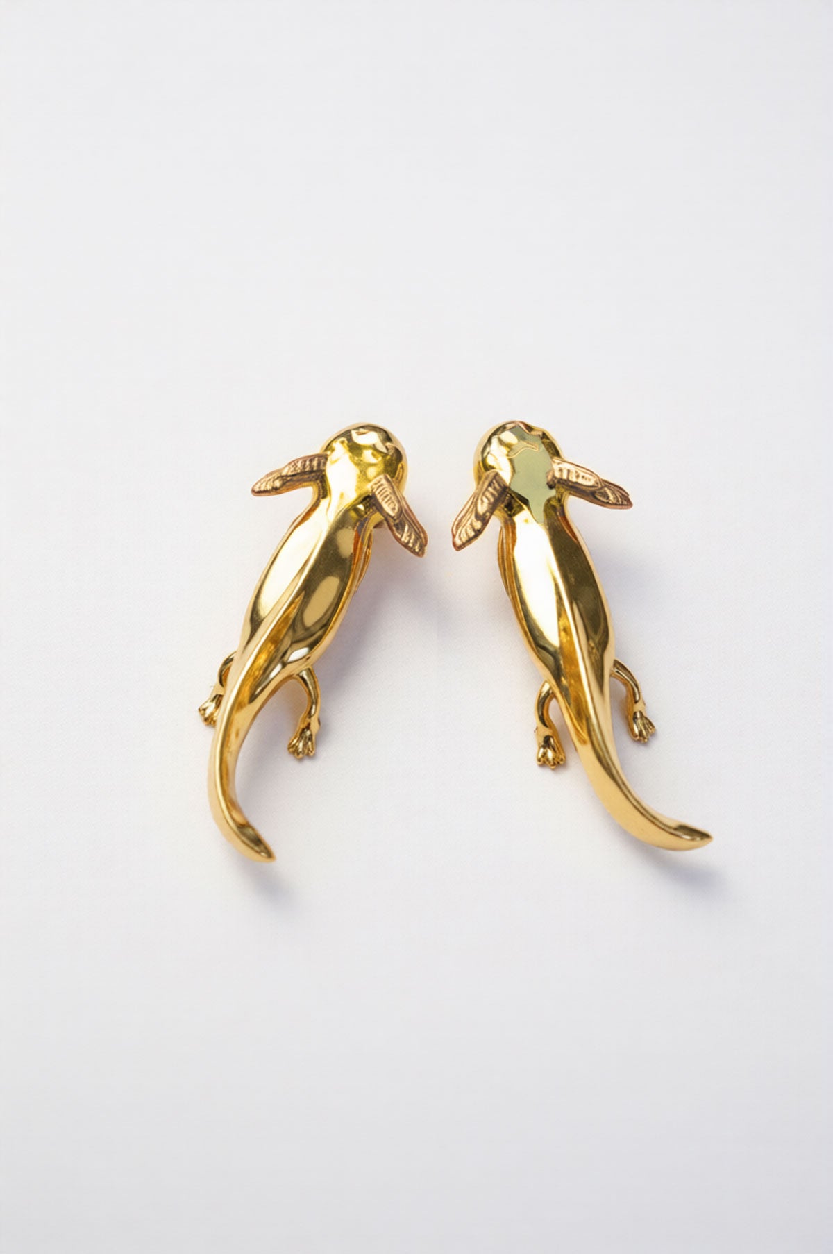 Axolotl Pendant – Sterling Silver or 14k Gold | Anna Reikher Jewelry