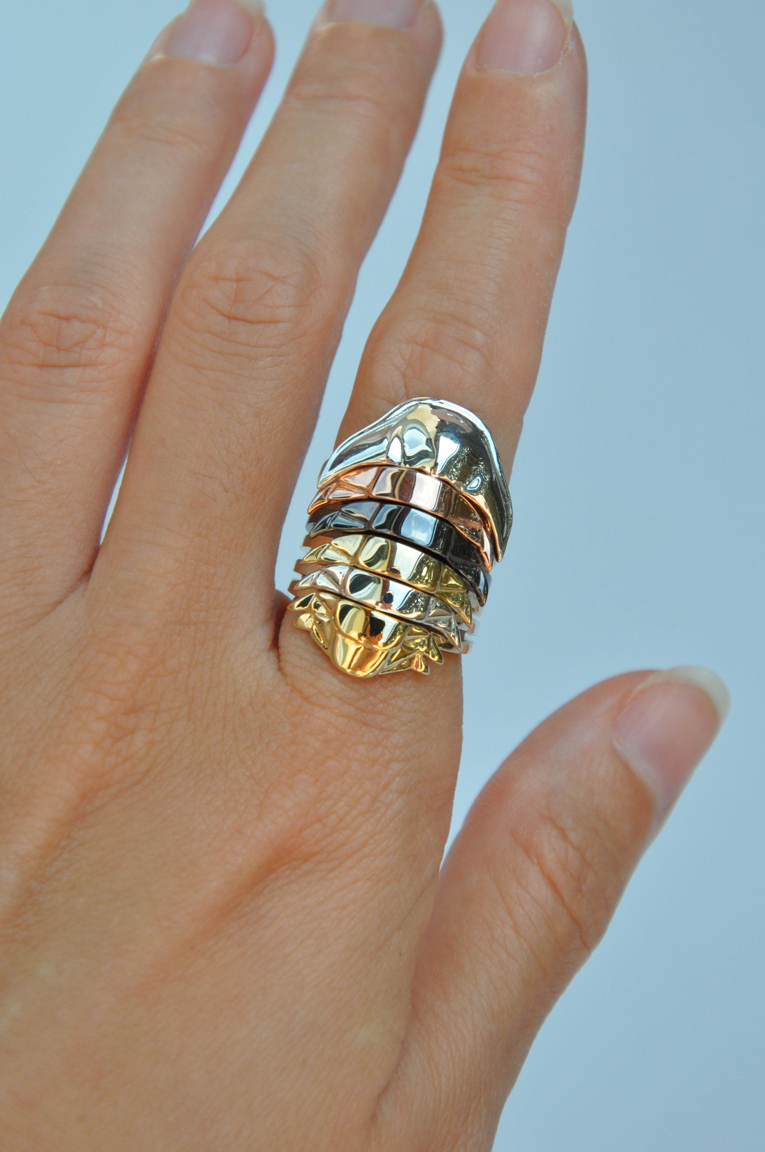Trilobite Stacking Rings – Fossil Jewelry by Anna Reikher