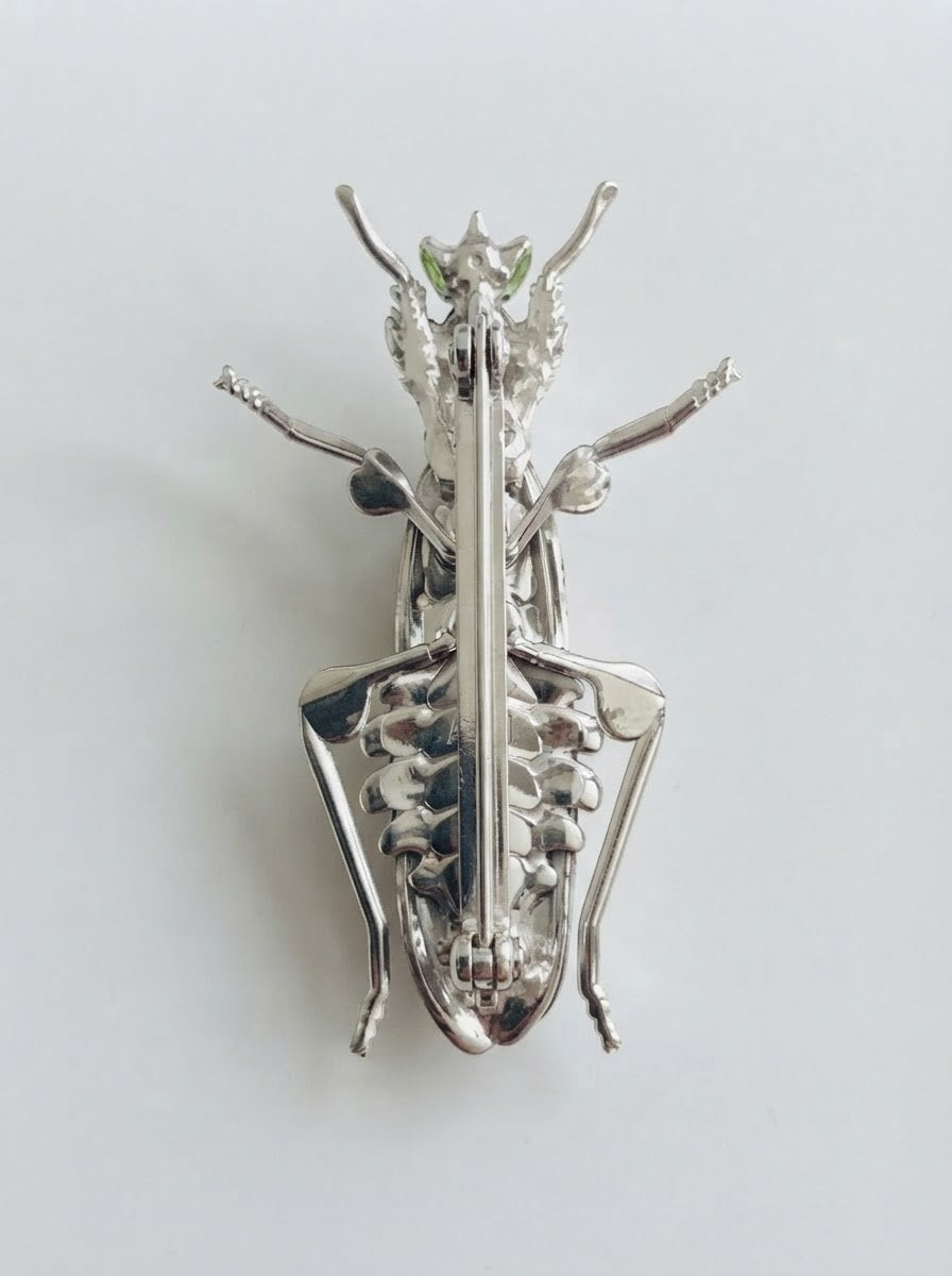 Spiny Flower Mantis Brooch – Nature Inspired Insect Jewelry