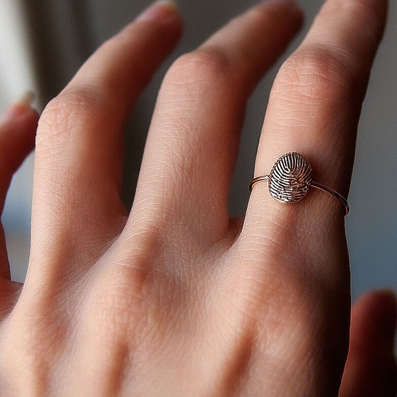 Personalized Fingerprint Ring