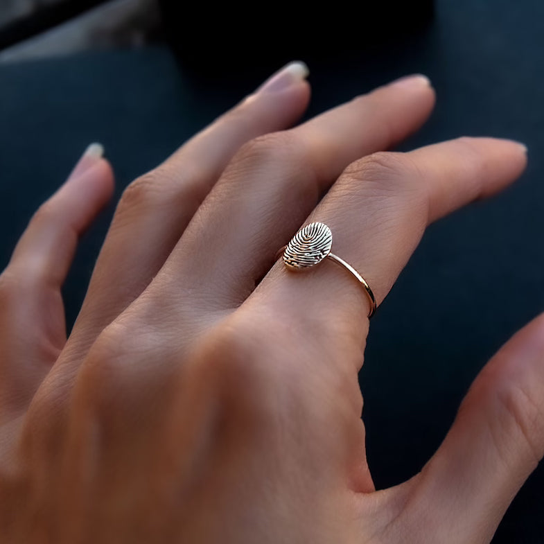Personalized Fingerprint Ring