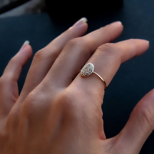 Personalized Fingerprint Ring