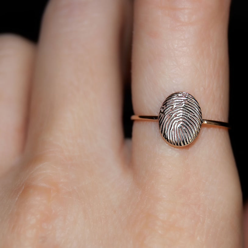 Personalized Fingerprint Ring