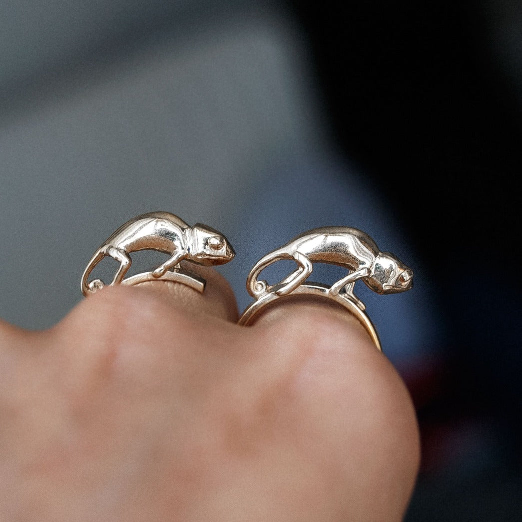 Two Finger Chameleon Ring
